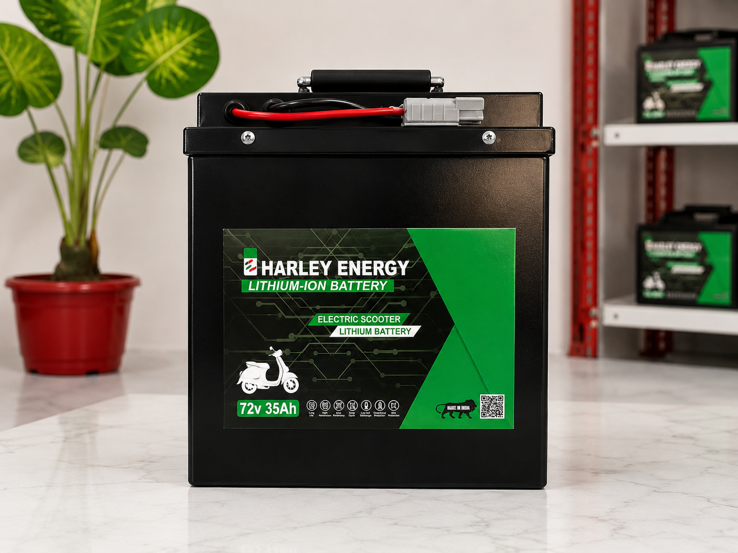 Eharley 72v 35ah lithium ion battery