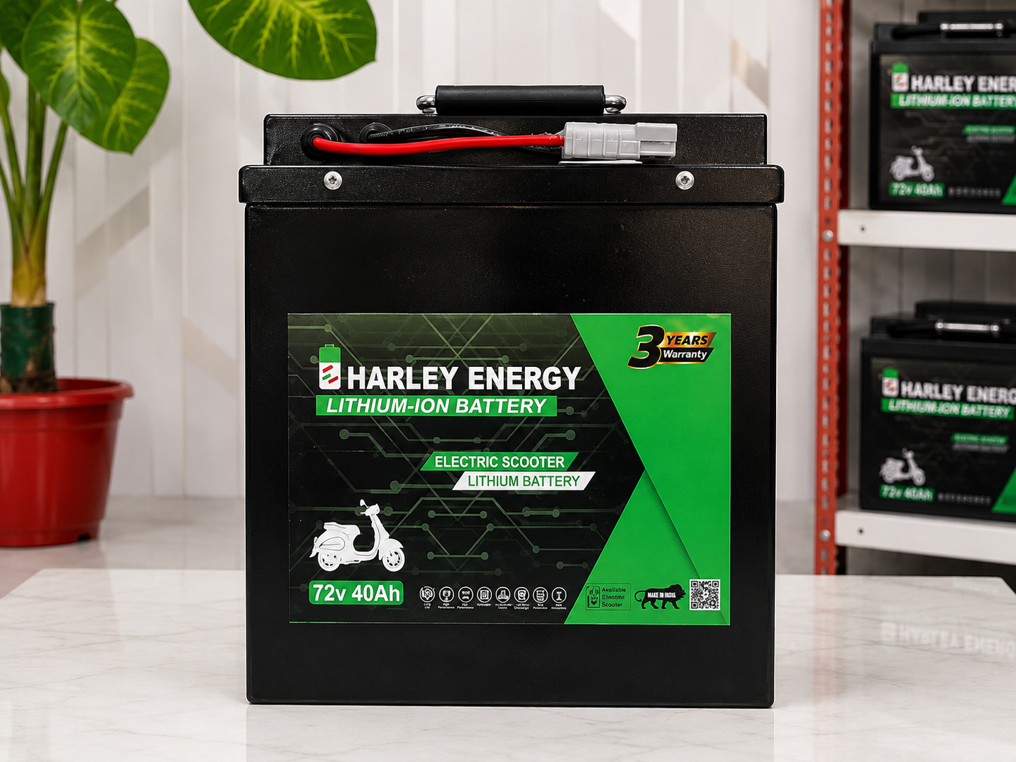 Eharley 72v 40ah lithium ion battery