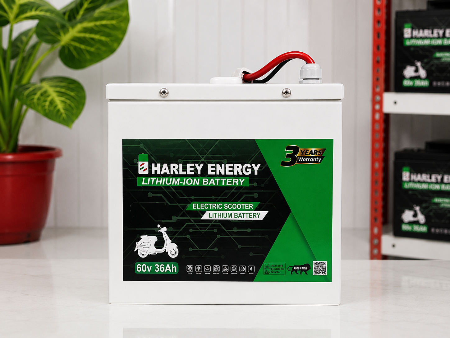 Eharley 72v 36ah lithium ion battery