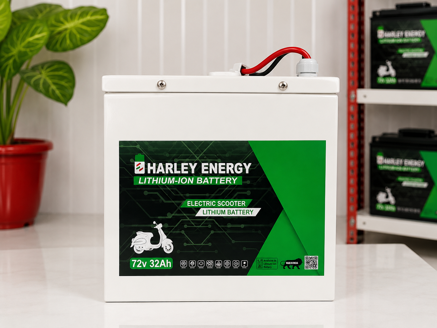 Eharley 72v 32ah lithium ion battery