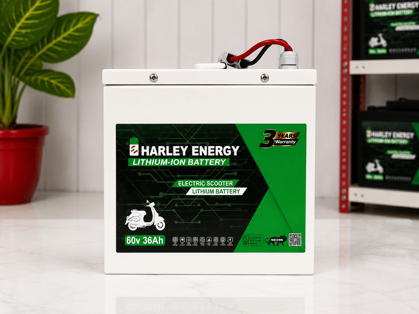 Eharley 60v 36ah lithium ion battery